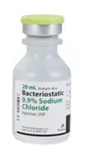 Bacteriostatic Sodium Chloride Injection 0.9% MDV 20mL 25/Package