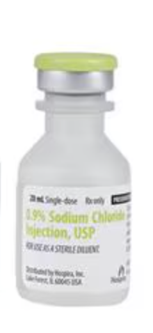 Sodium Chloride 0.9% Injection PF SDV 20mL 25/Package