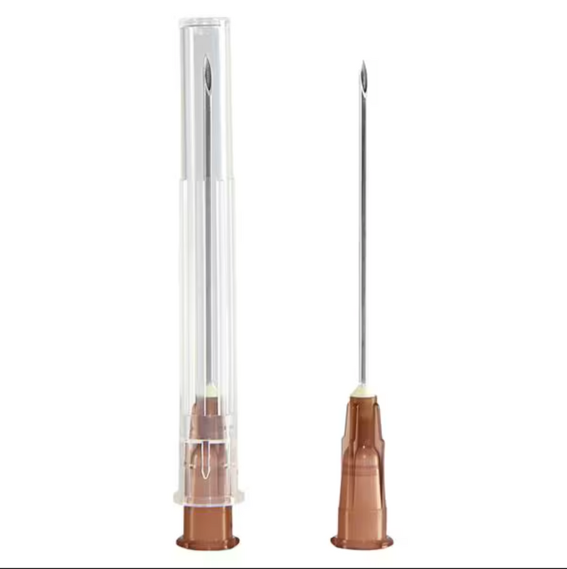 Hypodermic Needle 19gx1" Cream Conventional 100/Bx