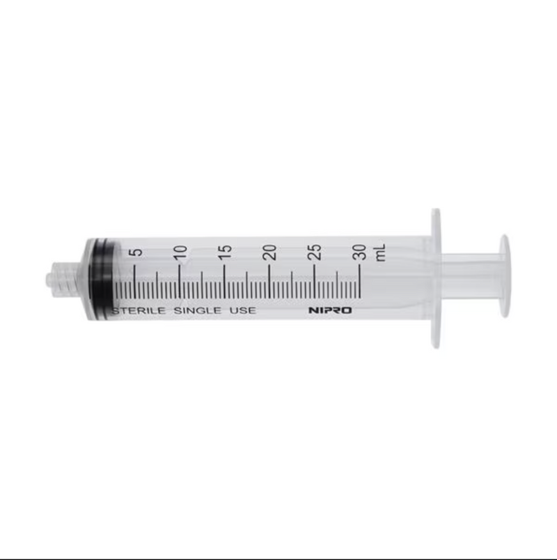 General Use Syringe 30cc Clear Low Dead Space 50/Bx